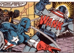 Captain America doesn't need to be ordered to wank